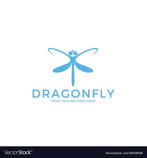 Dragonfly Logo Royalty Free Vector Image Vectorstock