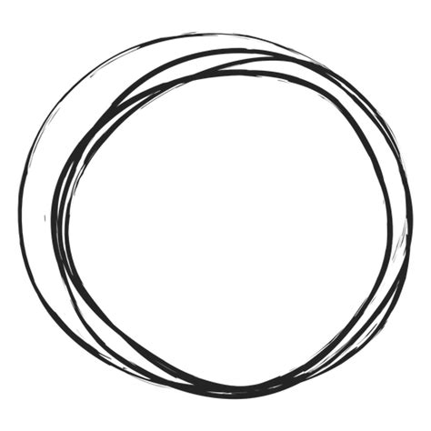 Thin Circle Scribble Transparent Png And Svg Vector File