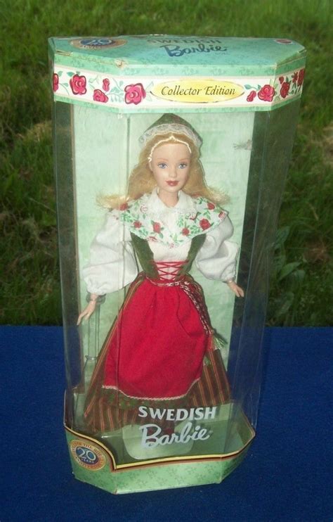 1999 mattel dolls of the world swedish barbie doll nib 24672 mattel dolls barbie dolls