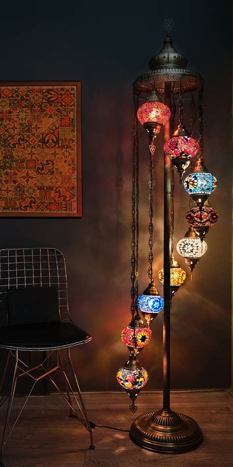 9 Globus Mosaik Lampe Set Türkische Stehlampe Nostalgie Etsy de