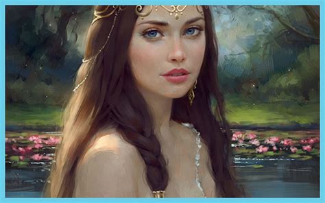 Water Lily Dream By Selenada Digital Painting