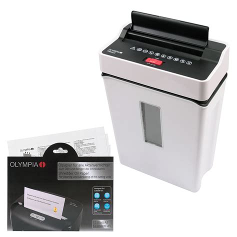 Olympia Ps 54cc In Set With Oil Cut Particles Paper Shredder White Ebay