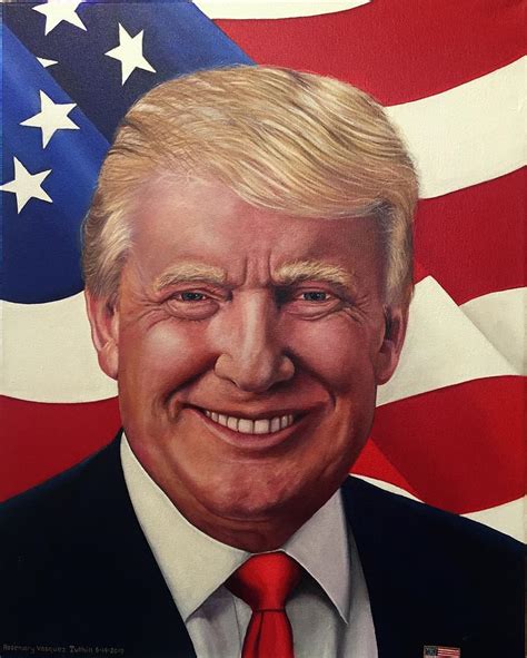 Portrait Of Donald Trump Painting By Rosemary Vasquez Tuthill Pixels