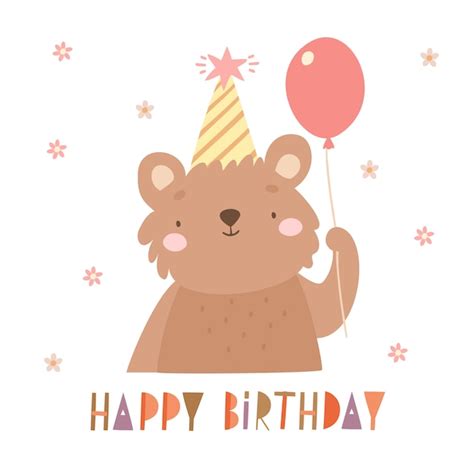 Free Vector Birthday Bear