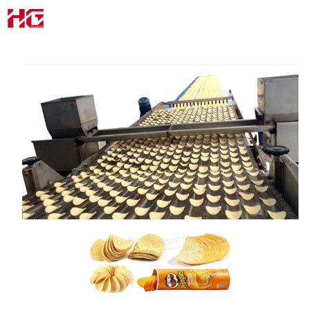 Pringles Compound Potato Chips Crispy Making Machine Full Automatic Potato Chips Production Line