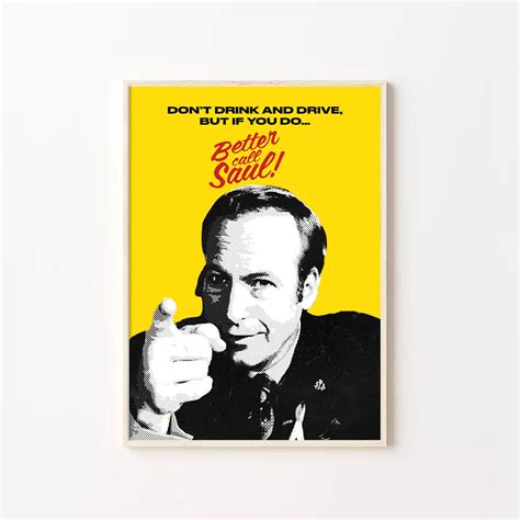 Better Call Saul And Breaking Bad Posters Art Living Room Etsy
