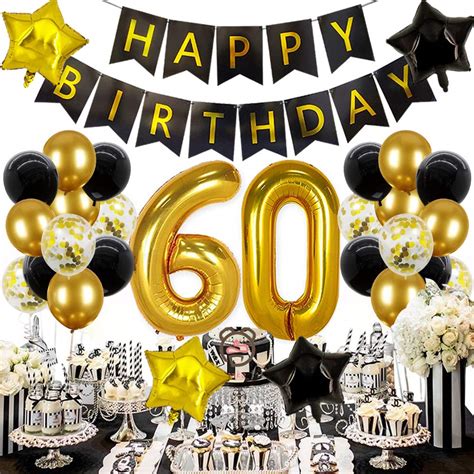 60th Birthday Decorations For Men Women Happy 60th Birthday Decorations