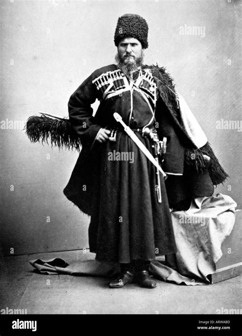 Cossack Tbilisi 1870 S Stock Photo Alamy