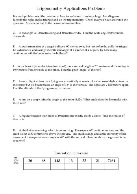 With more related things like word problems algebra 1 worksheets, 9th grade math word problems. A collection of nice trigonometry word problems for ...