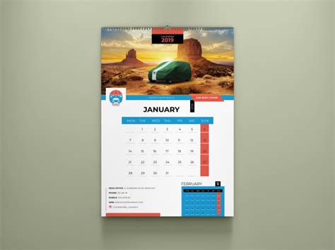 Design Professional And Creative Wall Calendar By Mauludyaoky