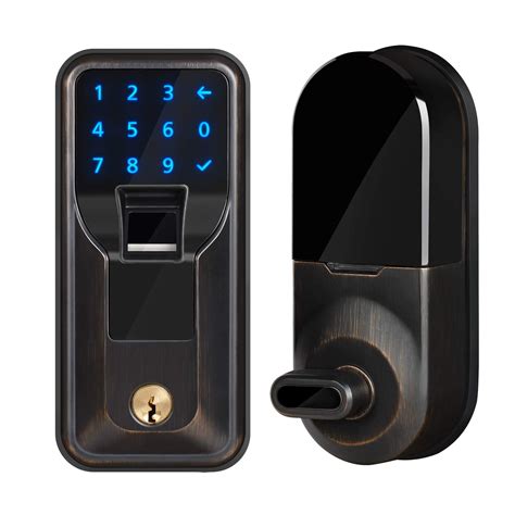 Imagic Electronic Fingerprint Deadbolt Keypad Entry Door Lock 5 916