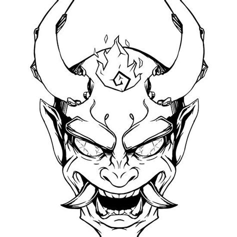 Japanese Demon Drawing Free Download On Clipartmag