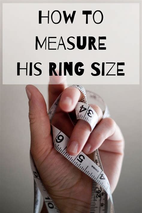 How To Measure His Ring Size Groom Ring Size Mens Ring