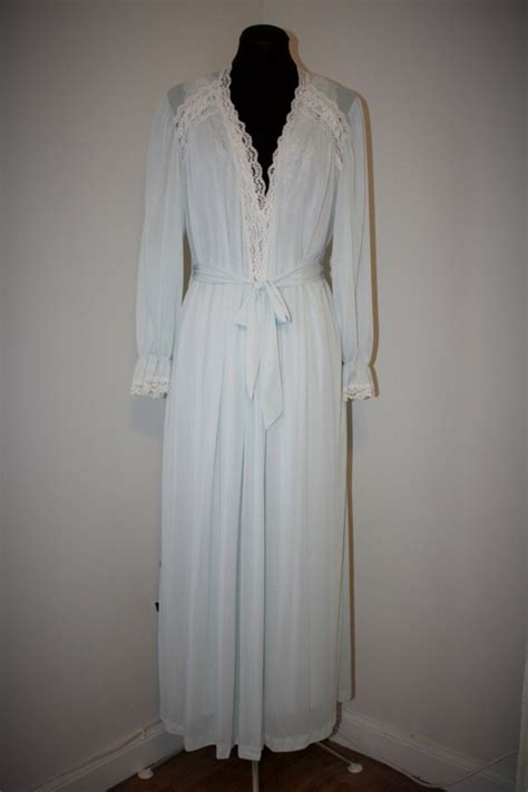 Vintage Miss Elaine Peignoir Nightgown Set By Lilactimevintage