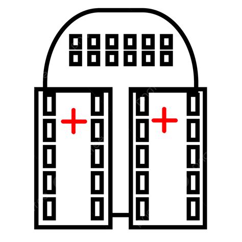 Gambar Ilustrasi Template Desain Ikon Rumah Sakit Simbol Logo Ikon