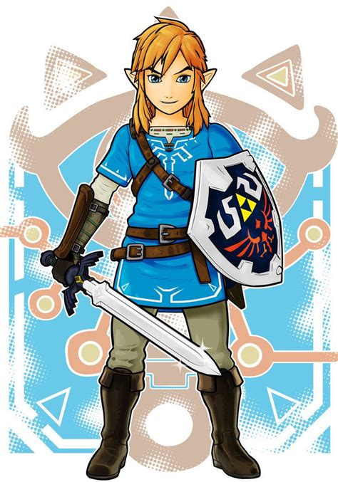 Breath Of The Wild Link Video Game Art Video Games Nintendo Party