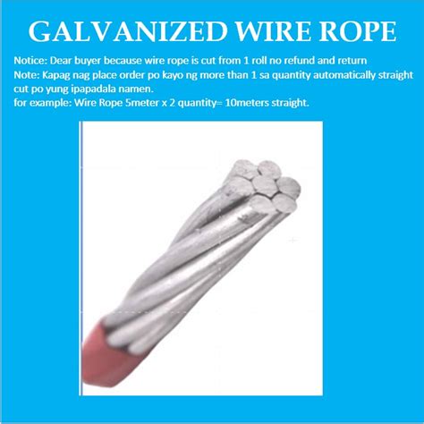 Toyu Meters Guy Wire Standard X Mm Mm Galvanized Steel Wire