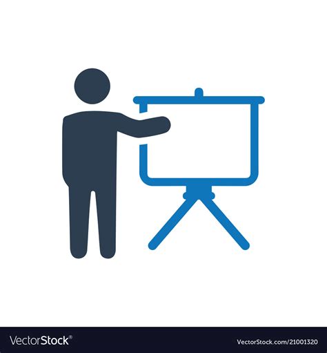 Business Presentation Icon Royalty Free Vector Image