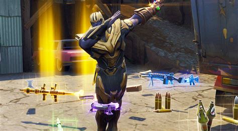 Thanos Leaves Fortnite Soon So Dab And Dominate While You Can