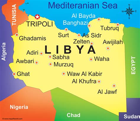 Map Libya Big Size
