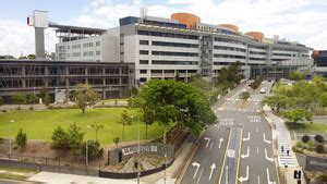 On a 110,000 square metres (1,200,000 sq ft) plot of land. Princess Alexandra Public Hospital in Woolloongabba ...
