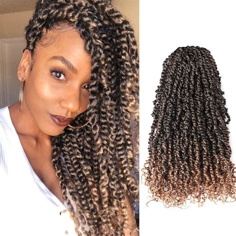 Tiana Passion Twist Hair 20nch 6 Packs Ombre Blonde Pre