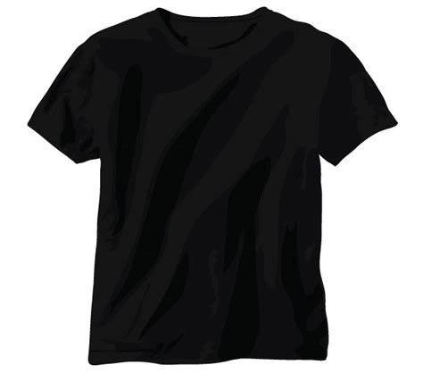 Free Vector Black Shirt Template Download Free Vector Art Free Vectors