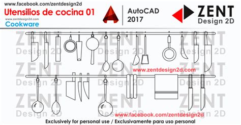 Infografía & animación (3 cursos). Utensilios de Cocina 01 AutoCAD | Utensilios de cocina ...