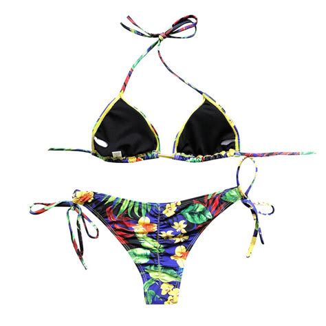 Buy Happyyu Women Bandeau Bandage Bikini Set Push Up Brazilian Swimwear Beachwear Swimsuit At