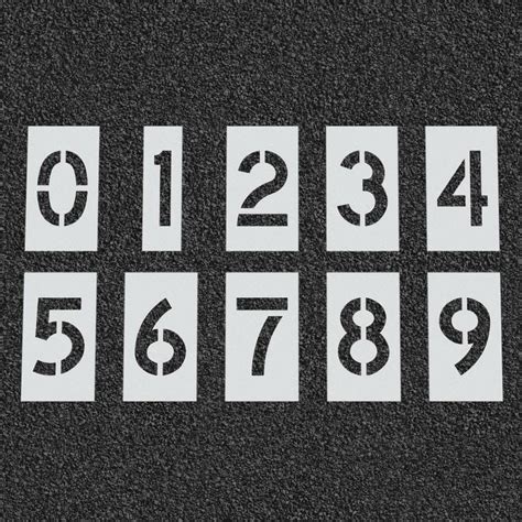 Number Stencil Set 72 Roadly