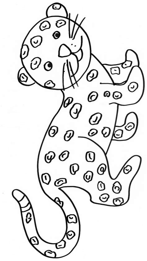 Coloriage Dun Bébé Jaguar Tête à Modeler