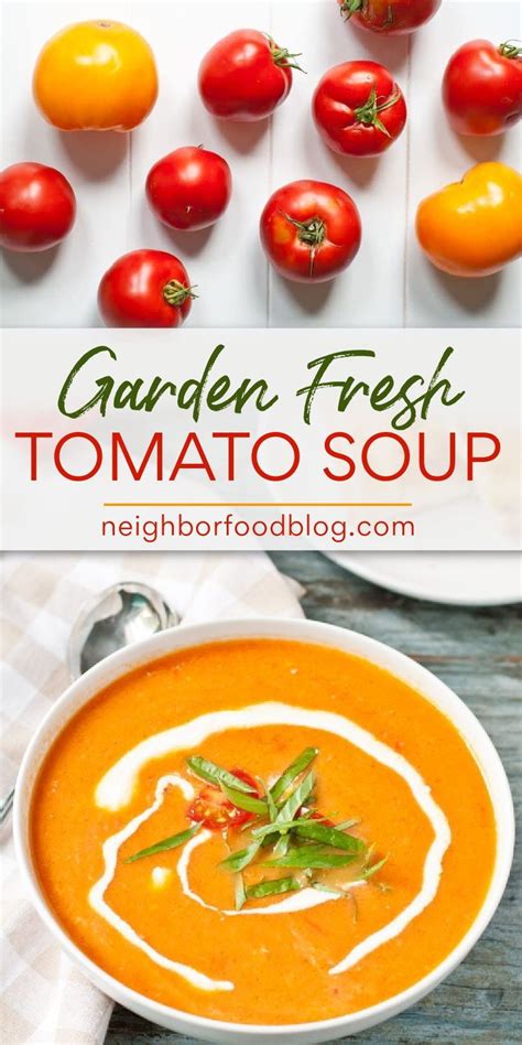 This Fresh Tomato Soup Is A Great Way To Use Garden Fresh Tomatoes And