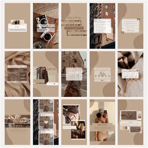 Paper Party Supplies Instagram Story Template Canva Template 100 Nude
