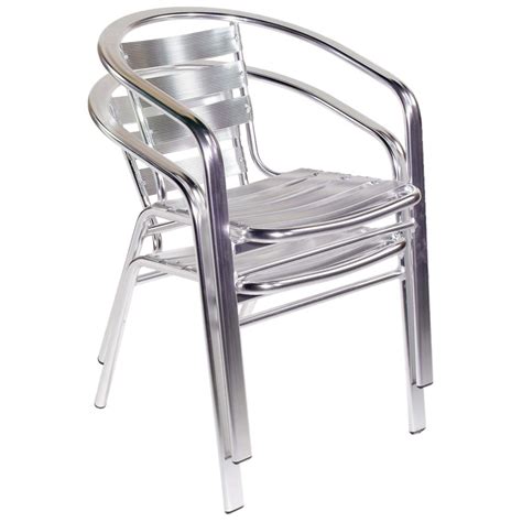 Indooroutdoor Aluminum Stacking Chairs Set Of 6