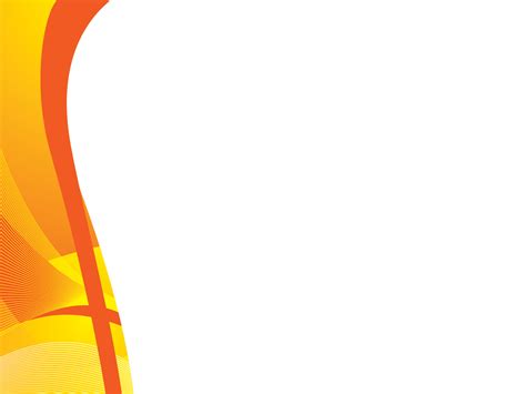Orange Waves Powerpoint Templates Abstract Orange Yellow Free Ppt