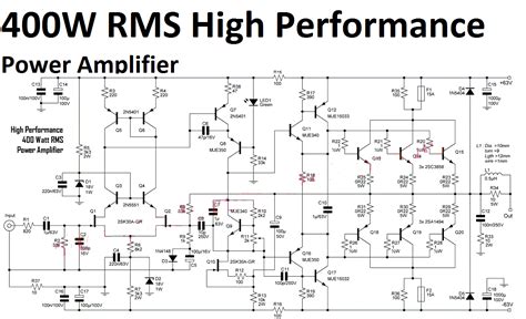 High Power Amplifier Circuit Diagrams
