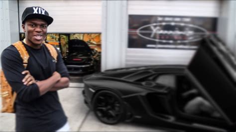P money music video itunes link: KSI Lamborghini Aventador wrapped Satin Black with Tron ...