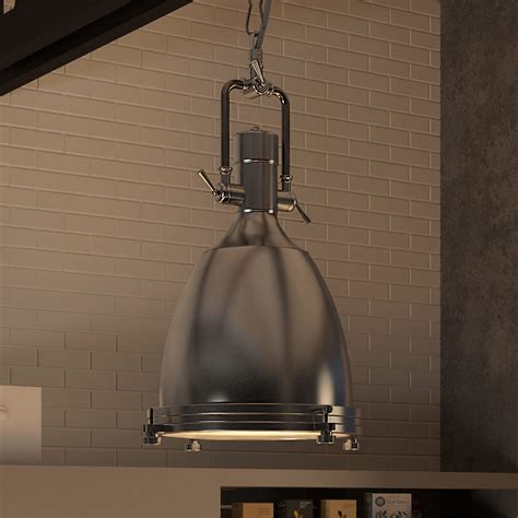 Shop industrial pendant lighting from shades of light for a retro industrial chic look. Dorado VVP21011SN 14" LED Pendant Light, Industrial ...