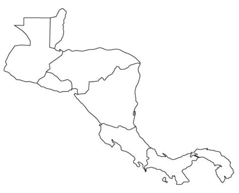 Fill In The Blank Maps Of North And Central America Central America Map