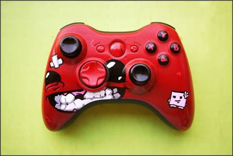 My Friend Painted This Awesome Super Meat Boy Xbox Controler Rgaming