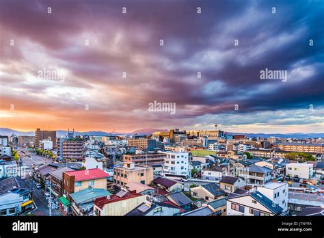 Kyoto Japan Skyline At Dusk Stock Photo Alamy