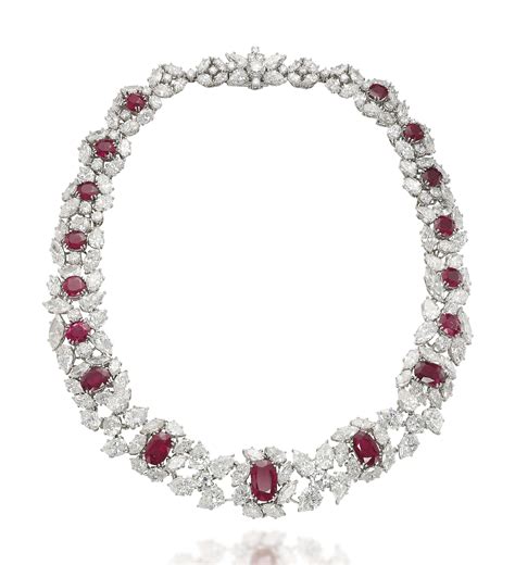 A Ruby And Diamond Necklace By Harry Winston Christies