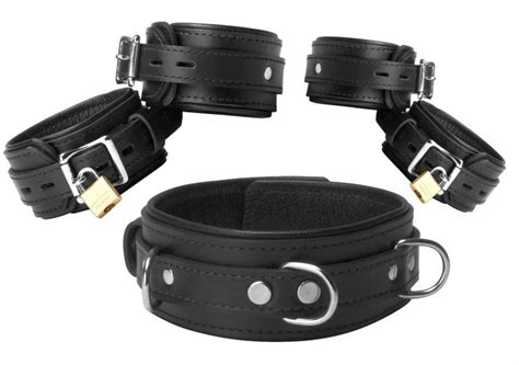 strict leather black premium leather bondage essentials kit ae299