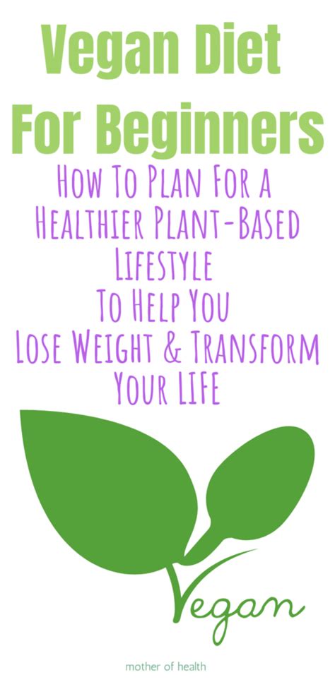 vegan diet for beginners how to plan for a healthier plant based lifestyle to help you lose