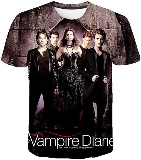 The Vampire Diaries T Shirt Trendy Design T Shirt Popular Leisure T