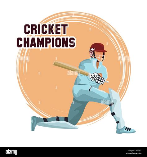 Cricket Player Cartoon Stock Vector Image And Art Alamy