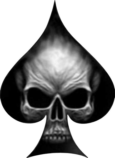 Ace Of Spades Skull Decal Sticker 02