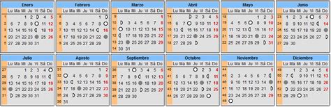 Calendario Lunar 2020 Calendario De Lunas 2020