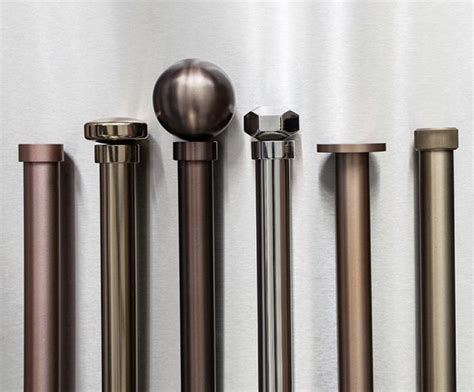 Stainless Bespoke Curtain Poles By The Bradley Collection Custom