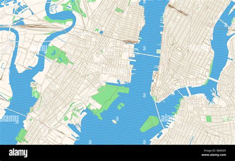 Jersey City Nj City Limits Map Print Art And Collectibles Prints